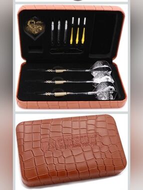 Black Scorpion CUESOUL 16 Grams Deluxe Soft Tip Darts Set with Luxury Case